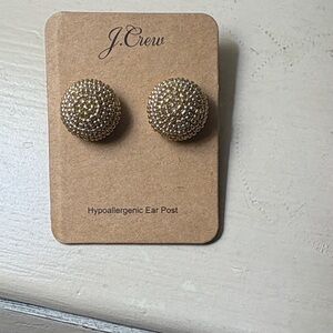 J. Crew Gold toned Textured Earrings